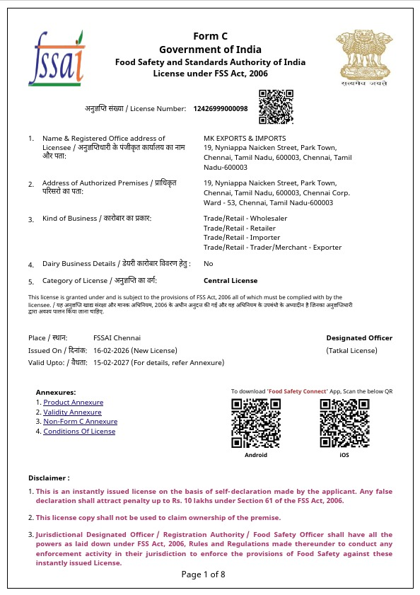 Fssai License